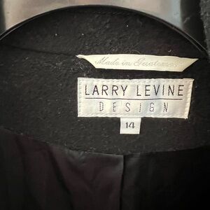 100% Pure Camel Hair Black Coat